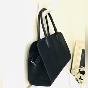 MARGOT Large Leather Tote Bag | Black NWT